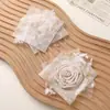 Estilo Artístico Vintage Tecido Degradê Renda Rosa Headwear Artesanal DIY Broche Adesivo Acessórios para Vestuário
