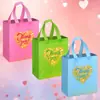 Bolsa Não Tecida Nova Transfronteiriça Amor de Ação de Graças Bolsa de Mão Não Tecida Sacola de Presente para Mãe Sacola de Compras
