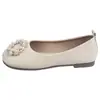 Zapatos de mujer talla grande 41 a 43, hacen que los pies parezcan más pequeños, mocasines de moda estilo francés de suela plana, zapatos sin cordones de suela blanda poco profundos, estampado de leopardo