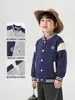 Chaqueta de Béisbol para Niños Estilo Europeo Derecho Ropa de Otoño 2026 Nuevo Estilo Primavera y Otoño Ropa para Niños Pequeños Top
