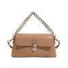Bolso de mujer de gran capacidad y color liso, combinable con todo, nuevo 2025, bolso bandolera sencillo para mujer, bolso de trabajo portátil, pequeño bolso cuadrado.