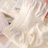 Ropa interior antibacteriana de algas marinas 10A para mujer, de cintura media, color liso, transpirable, sin costuras, control de abdomen, realce de glúteos, cómoda y amigable con la piel