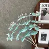 Ramo de Plantas Verdes Artificiales con 16 Tallos de Hojas de Dinero y Eucalipto Arreglo Floral de Boda con Accesorios para Arreglos Florales Planta Verde Exportación al por Mayor