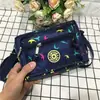 Bolsa Pequeña para Mujer, Bolso Cruzado, Bolso Casual de Lona, Bolso para Mamá, Bolso de Hombro con Texto Impreso, Bolso de Tela Floral, Artículos de Regalo