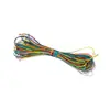 No. Hilo de Nylon Teñido Degradado Color Jade de 72 Hilos, Cordón para Pulsera Trenzada de Color Degradado, Hilo Rojo para Colgante DIY, Accesorio para Abalorios Nudo Chino