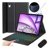 Estojo Protetor para Tablet iPad 11ª Geração Air7 com Touchpad, Teclado Bluetooth Sem Fio Retroiluminado, Estojo em Espanhol