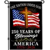 Bandera de EE. UU. de Aniversario 30*45 cm Comercio Exterior Temu Día Conmemorativo Americano Transfronterizo Bandera de Jardín