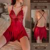 Yiyue lingerie sexy alça sexy borboleta camisola malha quente transparente tentação beleza costas uniforme pijama 8862
