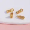 Hebilla Universal de Color Conservado Colgante de Collar de Perlas Hebilla Incrustada con Circonita Hebilla en Forma de D Oro Real de 18 Quilates Accesorios para Joyería con Cuentas DIY