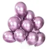 Balões de Aniversário Amazon 10 polegadas Conjunto de Balões de Cor Sólida Balões para Decoração de Feriado Balões Metálicos Foscos Maca