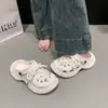Zuecos de Plataforma con Suela Gruesa para Mujer, Moda Verano 2026, Versátiles para Exteriores, Punta Cerrada, Antideslizantes, Elegantes Sandalias de Doble Uso