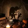Suporte de Sombra Engraçado Halloween Suporte de Vela Interessante Decoração de Mesa Estilo Europeu e Americano Ornamento de Metal