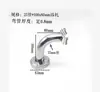 Suporte de Parede Sólido de Aço Inoxidável 304 Conector de Suporte de Corrimão Montado na Parede da Escada Estrutura de Suporte de Guarda-Corpo Acessórios para Suporte de Corrimão