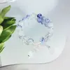 Pulsera Joyería Estilo Nacional, Pulsera Flor de Lirio del Valle Estilo Chino, Cuentas de Buda Tapa de Leche, Pulsera Flor Explosión, Cuentas Redondas de 10 mm, Pulsera de Perlas de Imitación
