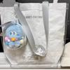 Zhang Jie Oito-Flor Pingente de Pelúcia Bolsa de Armazenamento Bolsa à Prova de Poeira Conjunto de Pingentes para Exibição de Bonecas Bolsa de Boneca 15cm Transparente