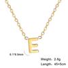 Collar de acero de titanio con corte transfronterizo de 26 letras, joyería que no se desvanece, nicho femenino, colgante de collar de acero inoxidable de alta gama