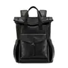 Mochila minimalista estilo eco de PU, gran capacidad, moderna, lujo ligero, unisex, mochila para laptop, bolsa escolar para estudiante universitario