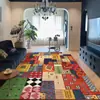Alfombra de Sala de Estar Estilo Étnico Retro, Felpudo Lavado de Cachemira Sintética, Alfombra de Dormitorio Lado de la Cama Transfronteriza, Estilo Bohemio