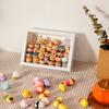 Songsong Boneca Brinquedo Jarro Oco 5cm Tridimensional Armazenamento Diy Bonito Armazenamento Moldura de Foto Enfeites Espécime Moldura de Foto de Flor Seca
