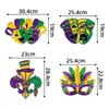 Máscara Decoración Fiesta Mardi Gras Colgante de Puerta Colgante de Puerta Principal Mardi Gras Suministros de Decoración Festiva Mardi Gras