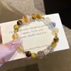 Modelo de Diseño de Pulsera Jinba Da Integral Super Siete Ojo de Tigre Citrino Atrae-Riqueza, Popular en Douyin