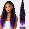 Extensiones de Crochet de Fibra Sintética Europea y Americana Deep Wave 22-30 Pulgadas Pelucas Transfronterizas