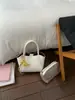 Bolso de Mano de Mujer de Alta Gama Nuevo Primavera 2026 con Patrón de Lichi, Bolso Cruzado de Ala de Moda Tendencia