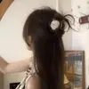 Pinza para el Cabello de Flor de Seda Rosa de Alta Gama Tamaño Mediano 2026 Nuevo Estilo Pasador para el Cabello para Mujeres Accesorio para el Cabello Semi-Recogido