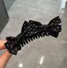 Presilha banana plissada de chifon, presilha vertical, presilha de garra de verão de alta qualidade, presilha para rabo de cavalo na nuca, presilha de cabelo elegante e delicada
