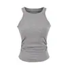 Top de tirantes estilo 'chica hot' para mujer, nuevo top corto ajustado de verano con volantes, adecuado para usar como prenda exterior