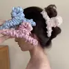 Pinza para el pelo de seda brillante para tela delicada con seda plisada Tacto de alta gama para moño en la parte posterior de la cabeza Pinza de tiburón Pinza de pelo versátil coreana