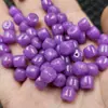 Pedra Preciosa de Gema Ganqing Roxa Estilo Antigo Contas Soltas Quartizito Roxo Contas Cilindricas de Jade Contas Espaçadoras Lu Lu Tong Acessórios para Joias DIY Contas