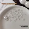Accesorios para Uñas con Lazo de Cinta Perlado Nuevos Colores Mixtos Hielo Transparente Lazos de Seda Decoración DIY para Uñas