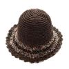 Sombrero de Paja Hecho a Mano Estilo Coreano para Mujer, Sombrero Fresco con Visera Estilo Japonés para Salidas de Primavera y Verano, Dulce y Versátil