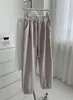 Pantalones Jogger Deportivos Casuales Relajados para Mujer, Pantalones de Chándal Sencillos con Retazos Estilo Coreano, Pantalones Harem Gruesos Forrados de Polar para Estudiantes de Invierno
