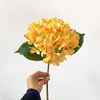 Simulación de alta gama hortensia hidratante individual decoración de flores artificiales decoración de escritorio boda decoración de boda flor falsa al por mayor