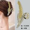 Grande tamanho grande tamanho de orelha de trigo clipe de tubarão clipe moda all-match cabelo updo cocar Diamond-embedded wheat ear grande hairpin