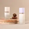 Nuevo Producto en Stock Botella de Vidrio para Base Líquida 15ml 30ml Degradado Mate con Bomba de Presión Botella Vacía Dispensadora de Maquillaje
