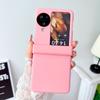 Aplicable a la funda de teléfono plegable Oppo Find N3, funda rígida esmerilada N2flip, funda protectora plegable con tapa, color sólido