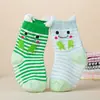 2 Pares de Calcetines Infantiles Tridimensionales de Oreja, Calcetines de Piso para Bebé, Calcetines de Algodón Puro para Bebé con Puntos Antideslizantes de Dibujos Animados, Antideslizantes y Seguros