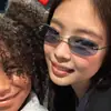 Óculos de Sol Europeus e Americanos Sem Aro para Mulheres, Estilo Jennie de Alta Qualidade Proteção Solar Óculos de Sol Anti-UV para Fotografia de Rua de Garota Popular