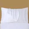 Amazon Aliexpress Ropa de Cama Funda de Almohada de Seda Lavada Individual Seda Hielo Satén Seda Imitación Seda Transfronterizo