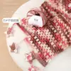 Fansen Yunjie Versión Mejorada 50g Hilo de Algodón y Lana Tejido a Mano Degradado Patrón Tejido a Mano Chal Bufanda Sombrero DIY