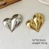Broche de Corazón de Durazno de Acero Inoxidable de Moda Más Popular de Amazon Nuevo Broche de Corsage de Amor Brillante Transfronterizo Venta al por Mayor