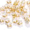Taladro de garra de cristal de estrella de 10 mm con agujero, taladro de costura manual de estrella de cinco puntas para zapatos de boda, ropa, bolsos, horquillas, accesorios.