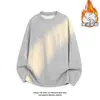 2025 Ht25711 Camiseta Branca de Gola Redonda com Manga Longa, Forrada com Fleece, Tamanho Grande M-5X Ht25947-Especial P24