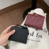 Cartera corta tejida de nuevo diseño de alta gama estilo coreano con patrón de diamantes para mujer, tarjetero con cremallera, llavero y clip para dinero - al por mayor