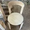 Venta Caliente Silla de Comedor Vintage de Madera Maciza Nórdica Hogar Retro Sala de Estar Simple Rey Silla Moderna Apartamento Pequeño Dopamina