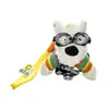 Nuevo Lindo Peluche Perro Westie Creativo Liga para el Cabello Muñeca Falda Llavero Cachorro Lindo Colgante de Bolso para Mujeres