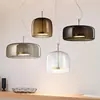 Lámpara de Araña de una Sola Cabeza para Restaurante Nórdico, Simple y Moderna, de Lujo Ligero, para Barra de Bar, Cafetería, Habitación Modelo, Mesita de Noche, Lámparas de Arte en Vidrio